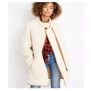 Madewell Sherpa Cocoon Longline Coat